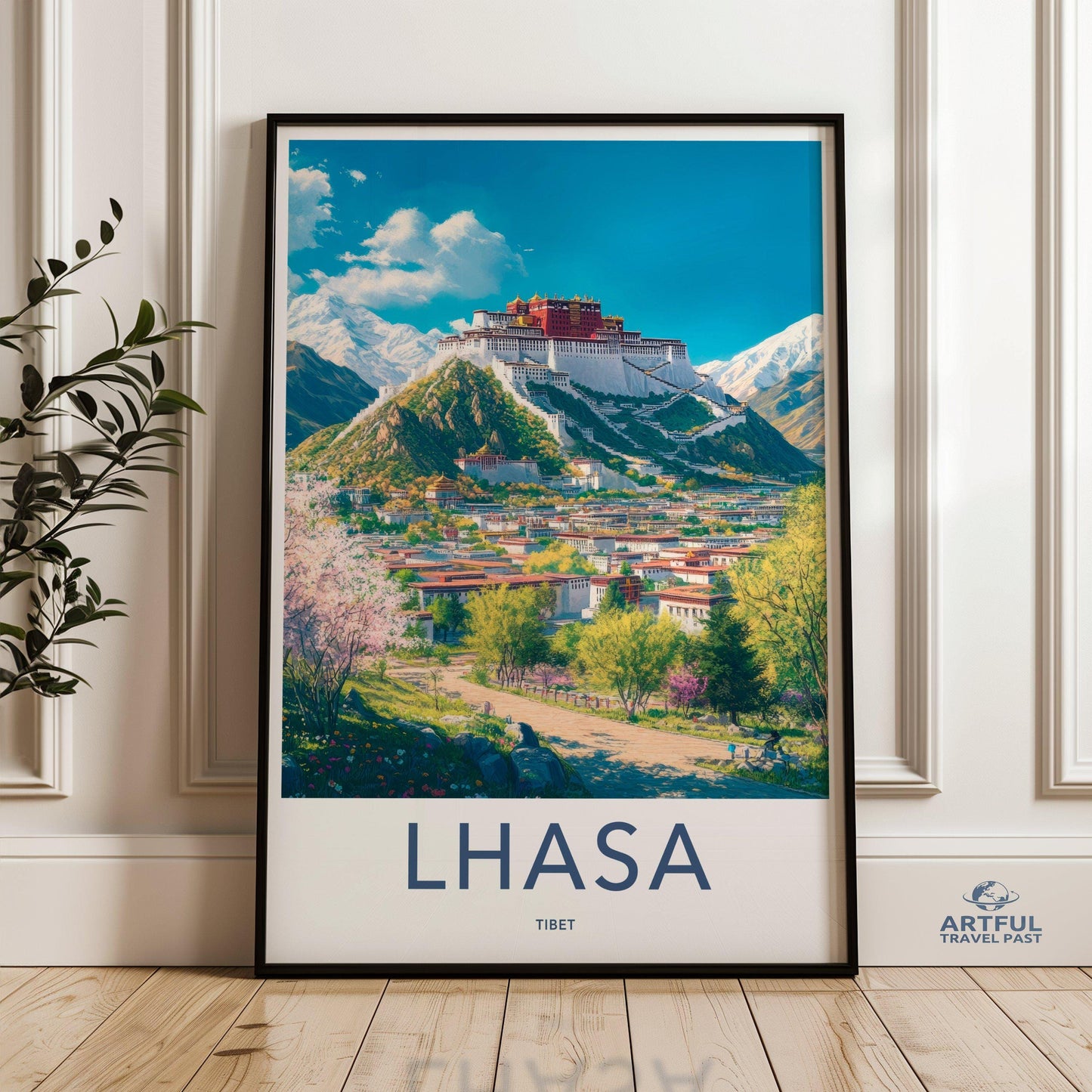 Lhasa Poster - Tibet Wall Art
