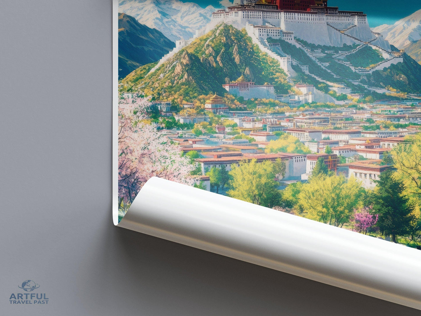 Lhasa Poster - Tibet Wall Art