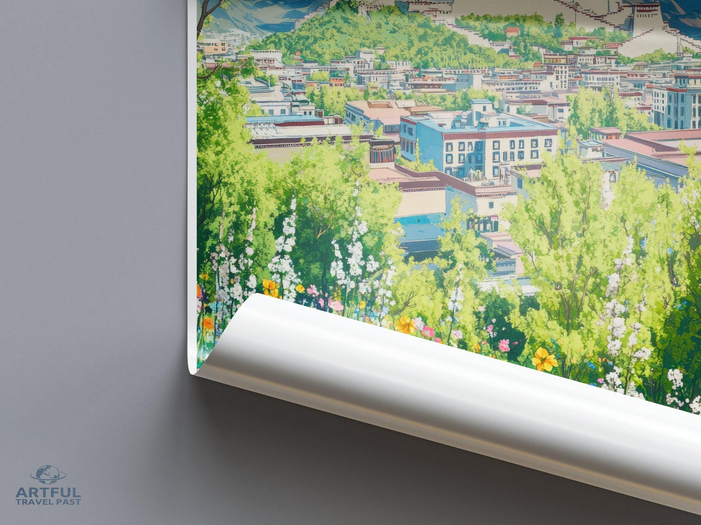 Lhasa Poster - Tibet Wall Art