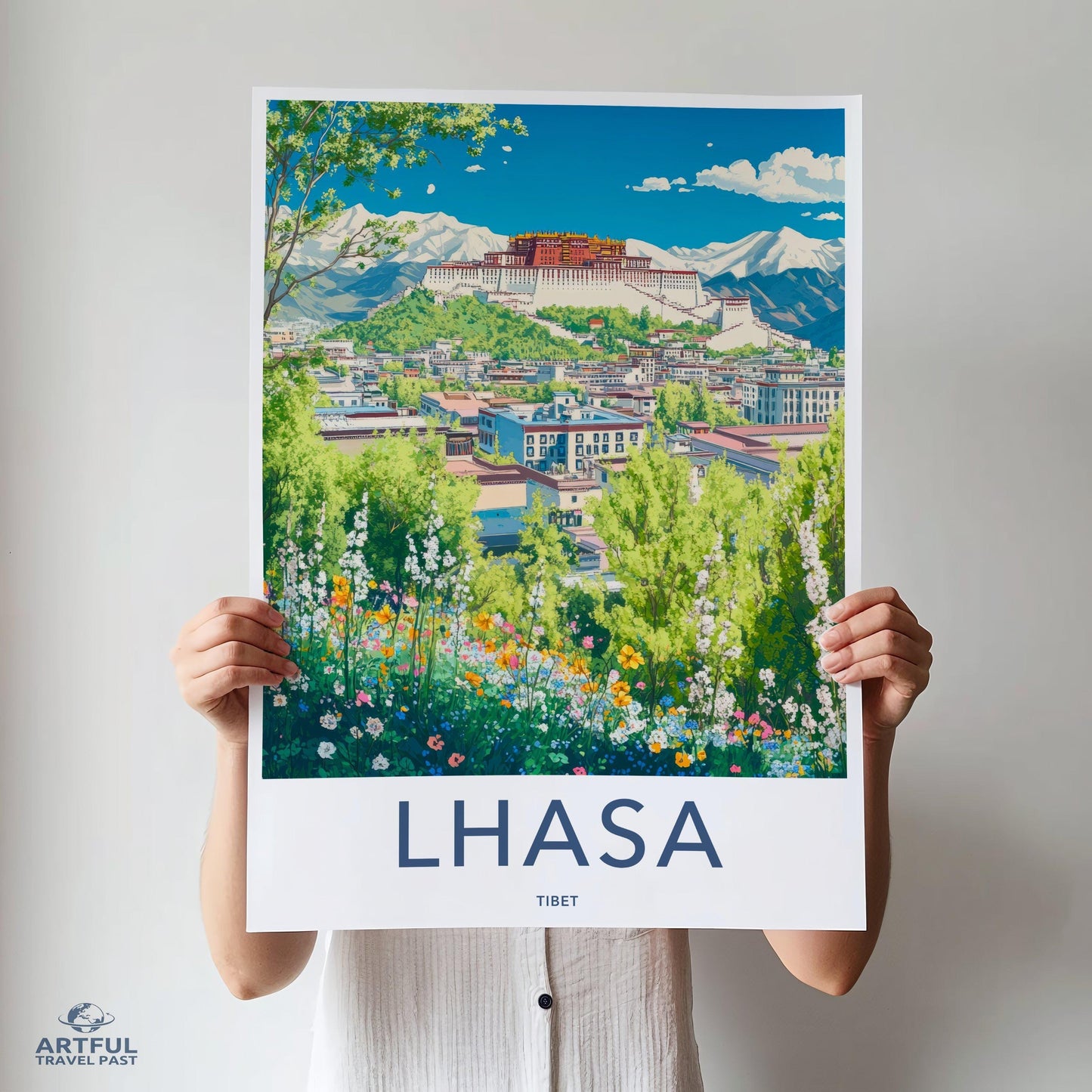 Lhasa Poster - Tibet Wall Art