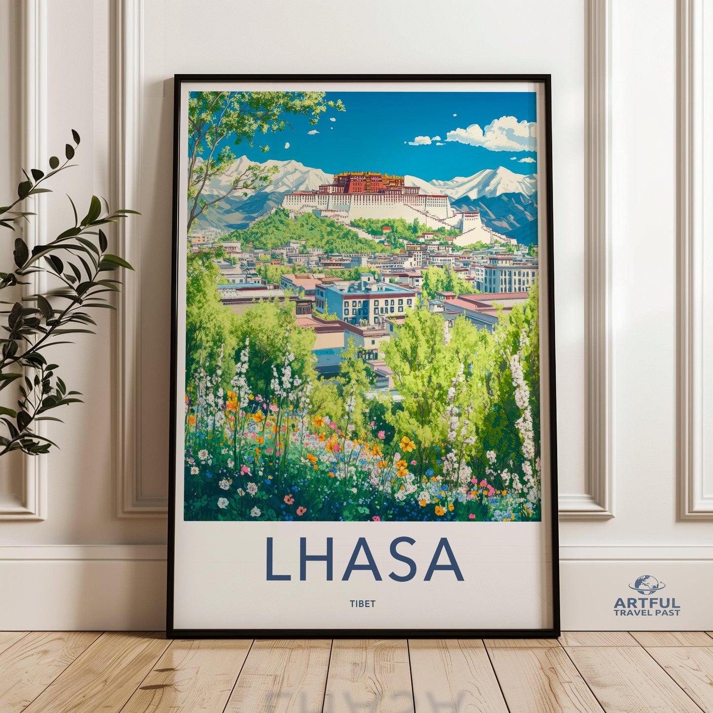 Lhasa Poster - Tibet Wall Art