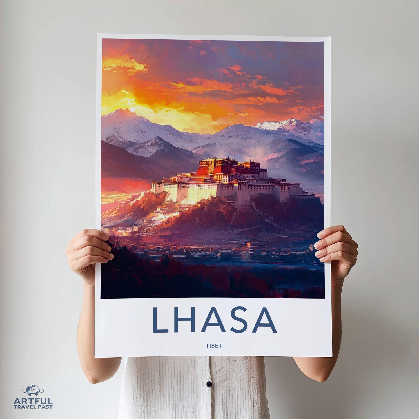 Lhasa Poster - Tibet Wall Art
