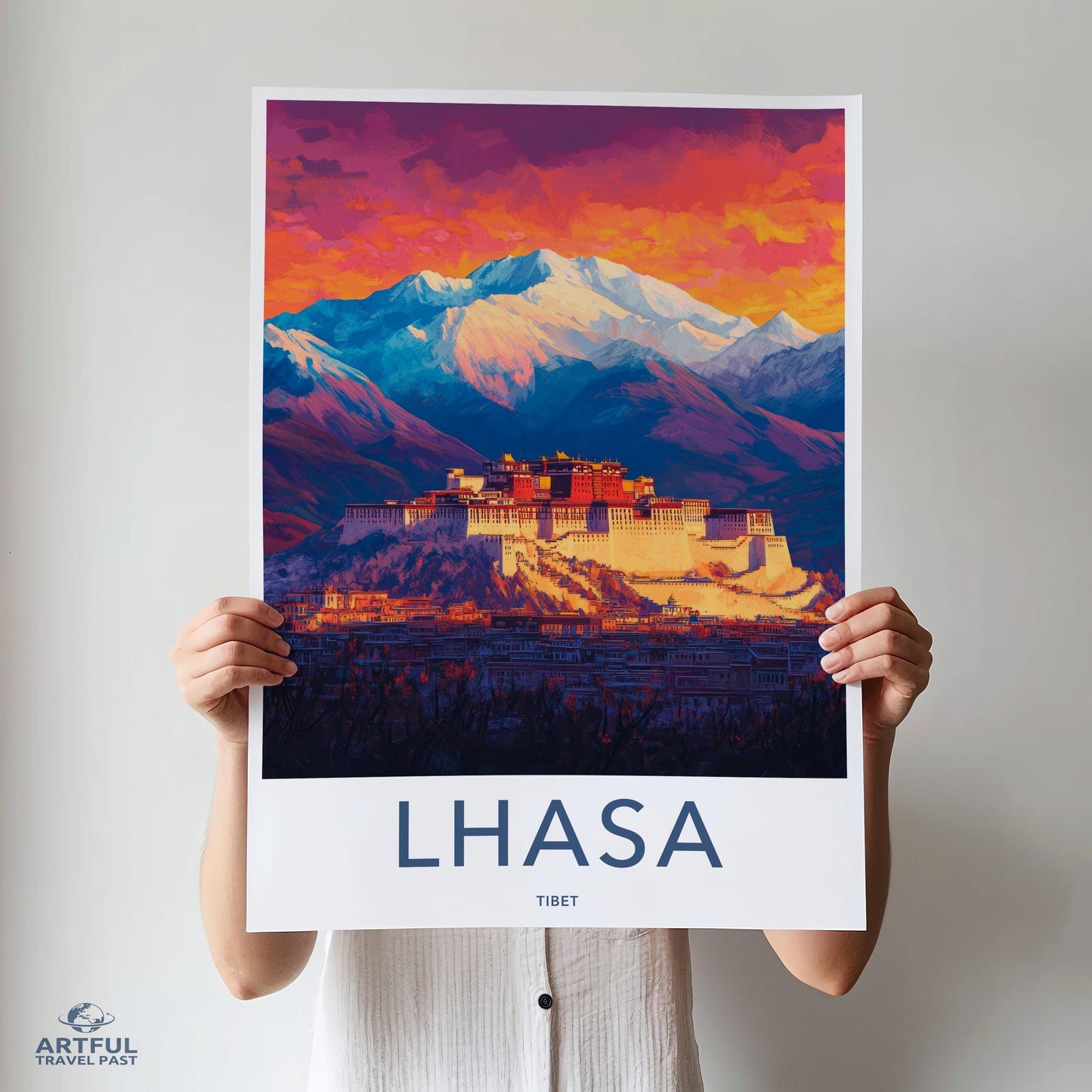 Lhasa Poster - Tibet Wall Art