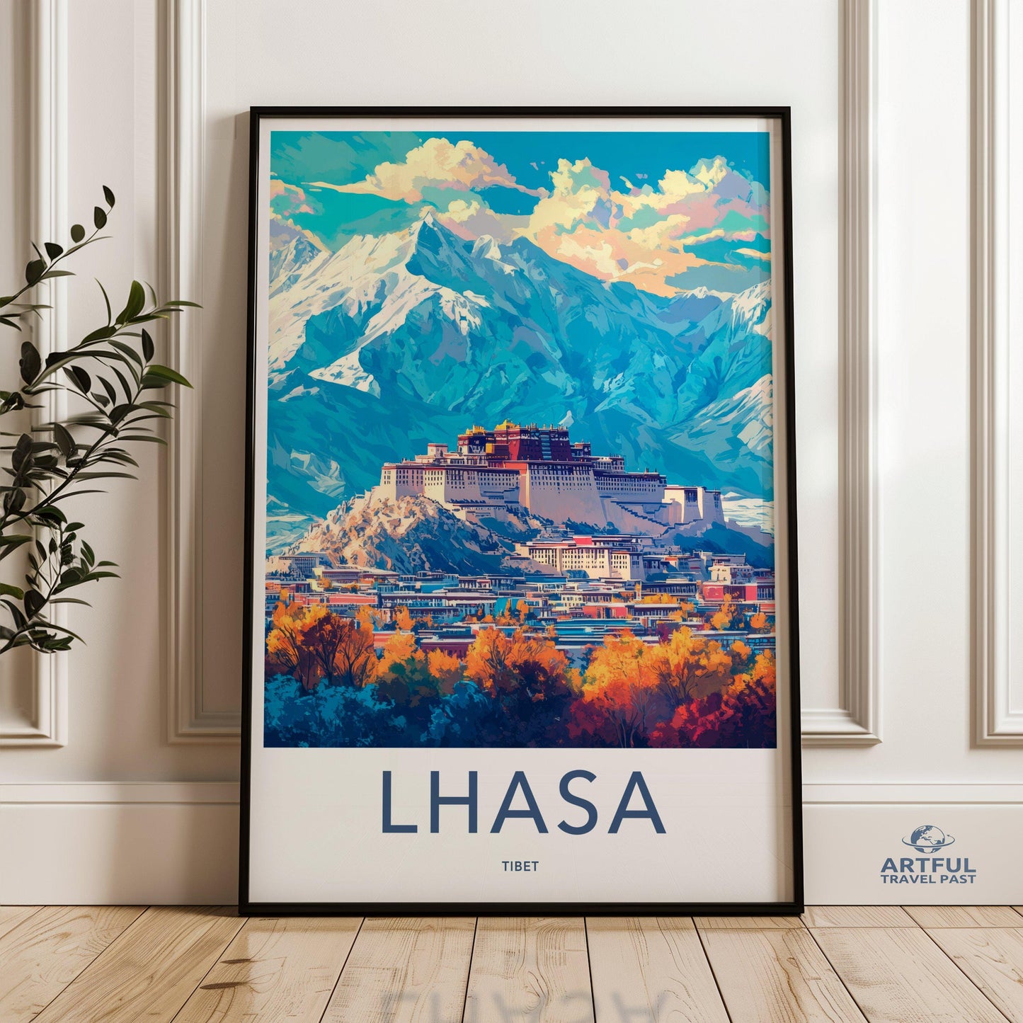 Lhasa Poster - Tibet Wall Art