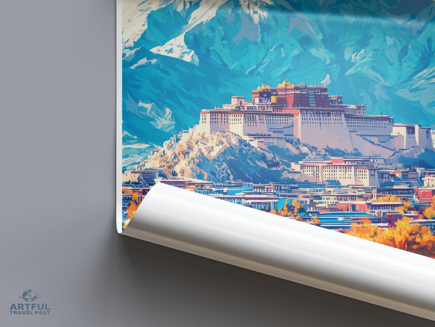 Lhasa Poster - Tibet Wall Art
