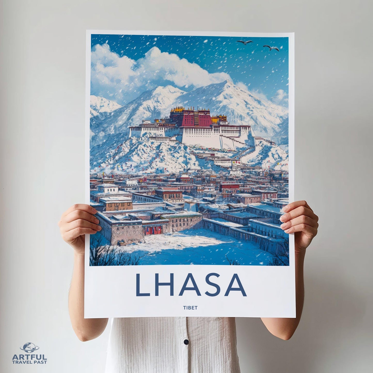 Lhasa Poster - Tibet Wall Art