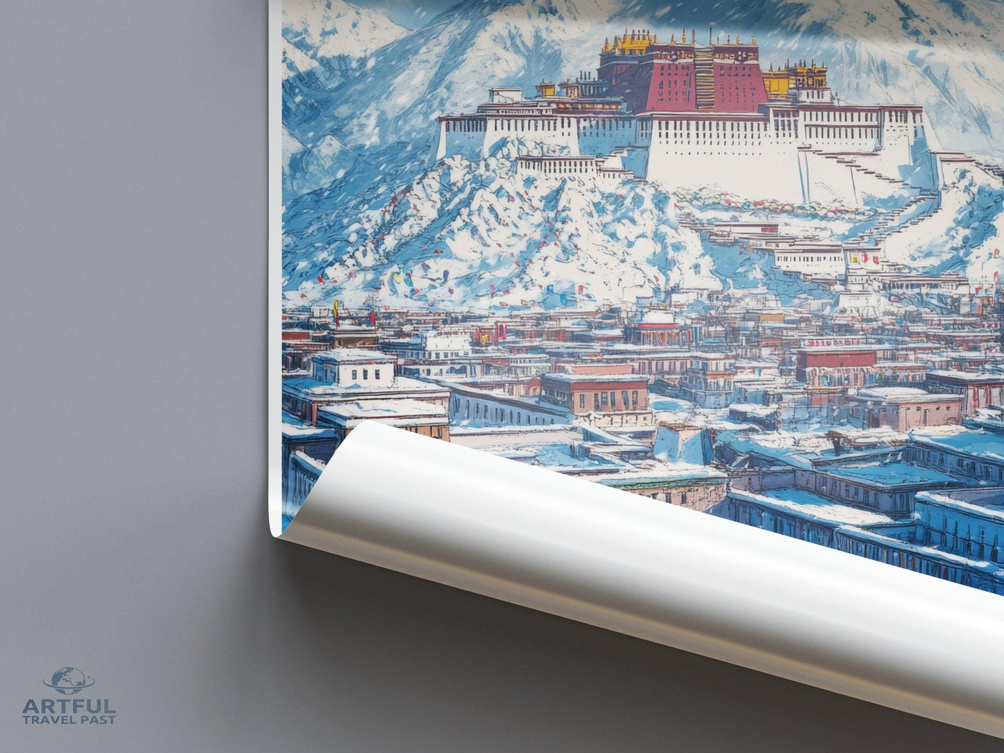 Lhasa Poster - Tibet Wall Art