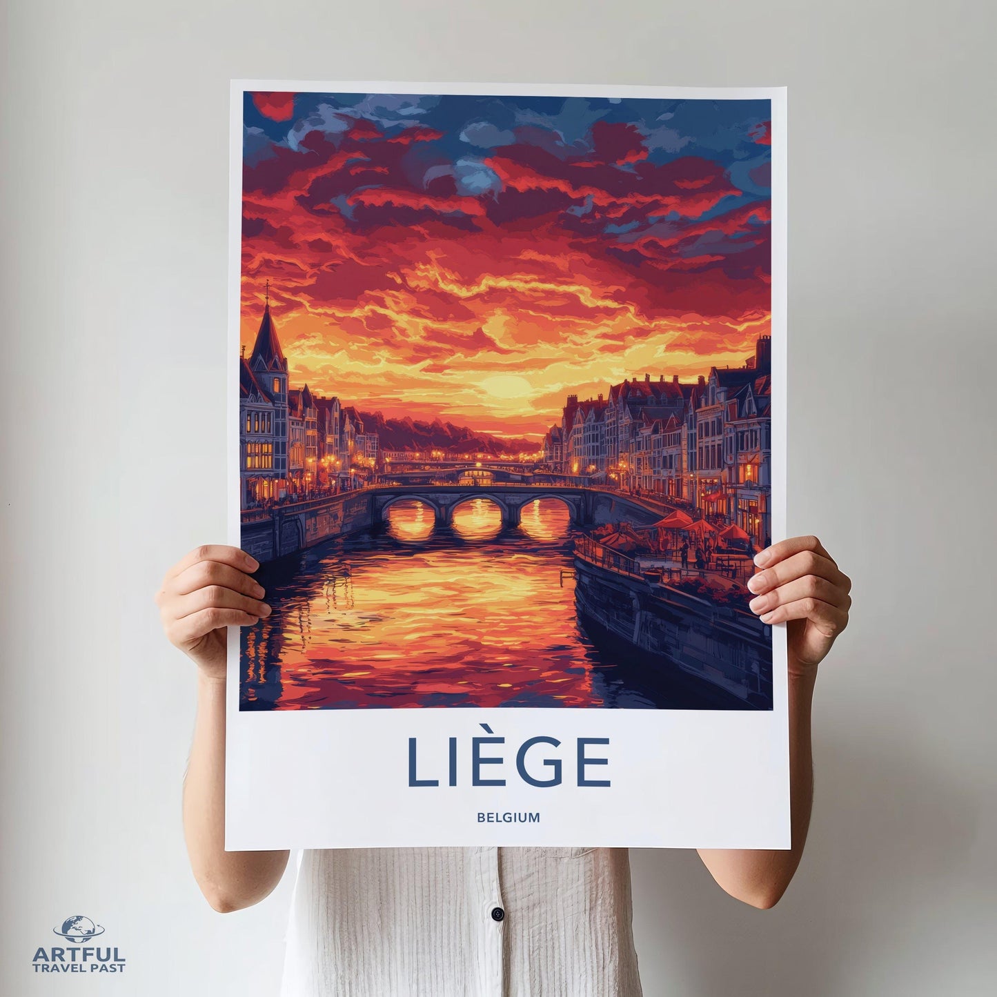Liege Poster - Belgium Wall Art