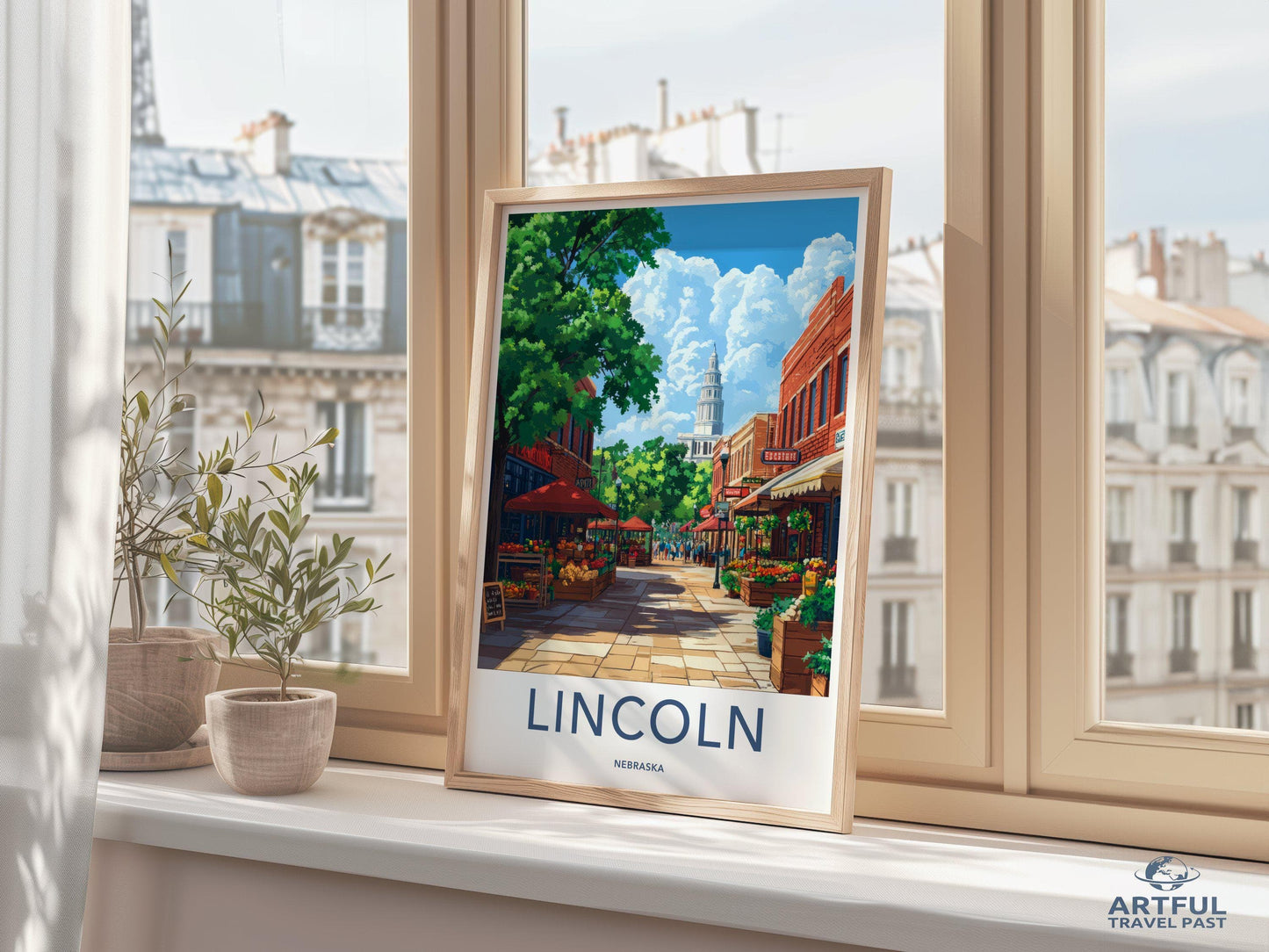 Lincoln Poster - Nebraska Wall Art