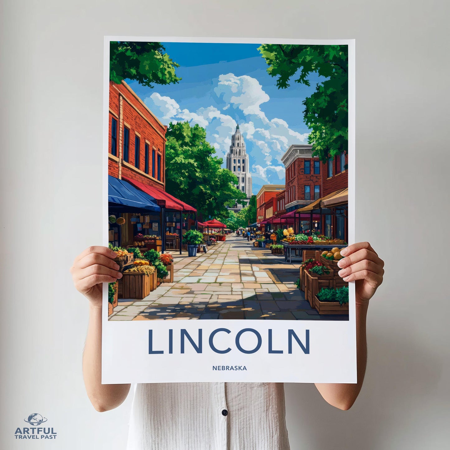 Lincoln Poster - Nebraska Wall Art