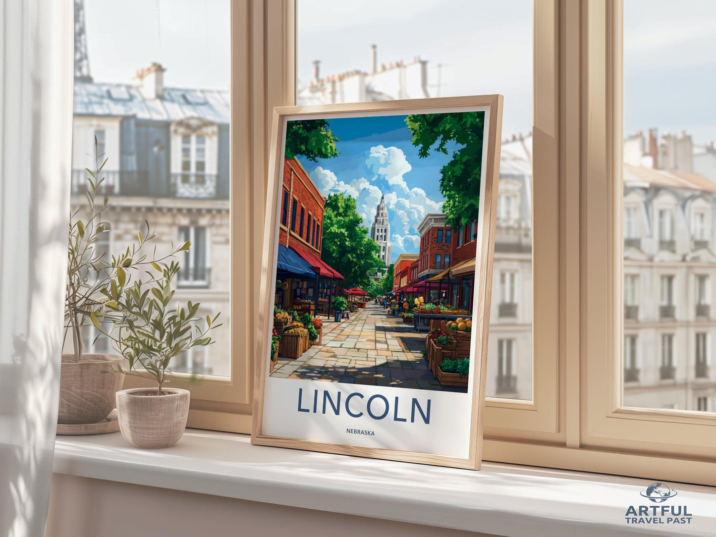 Lincoln Poster - Nebraska Wall Art