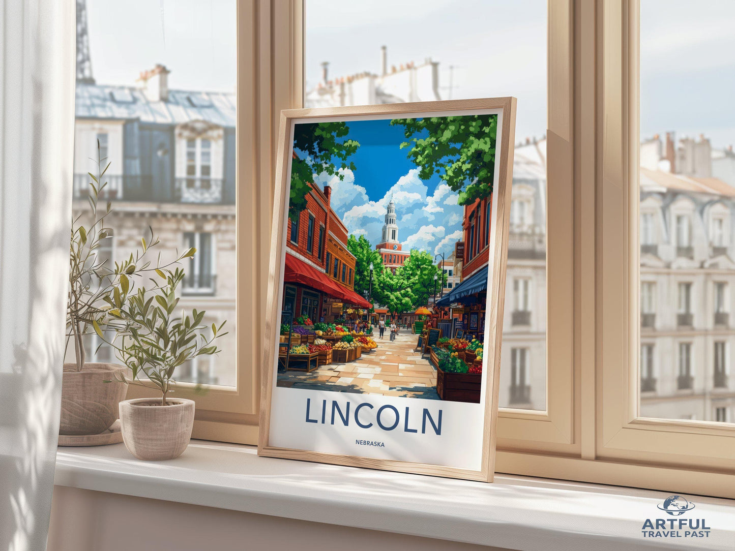 Lincoln Poster - Nebraska Wall Art