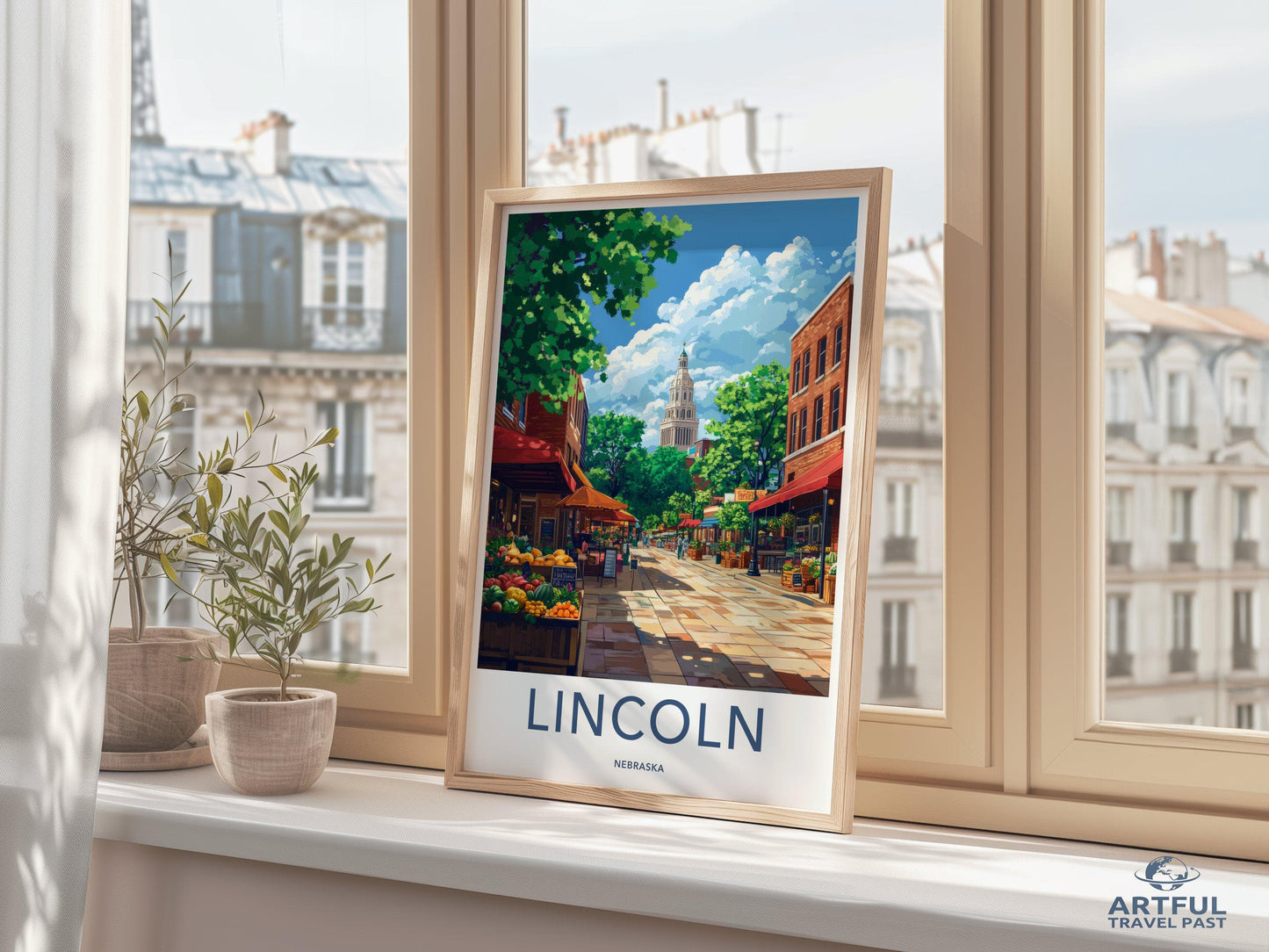 Lincoln Poster - Nebraska Wall Art