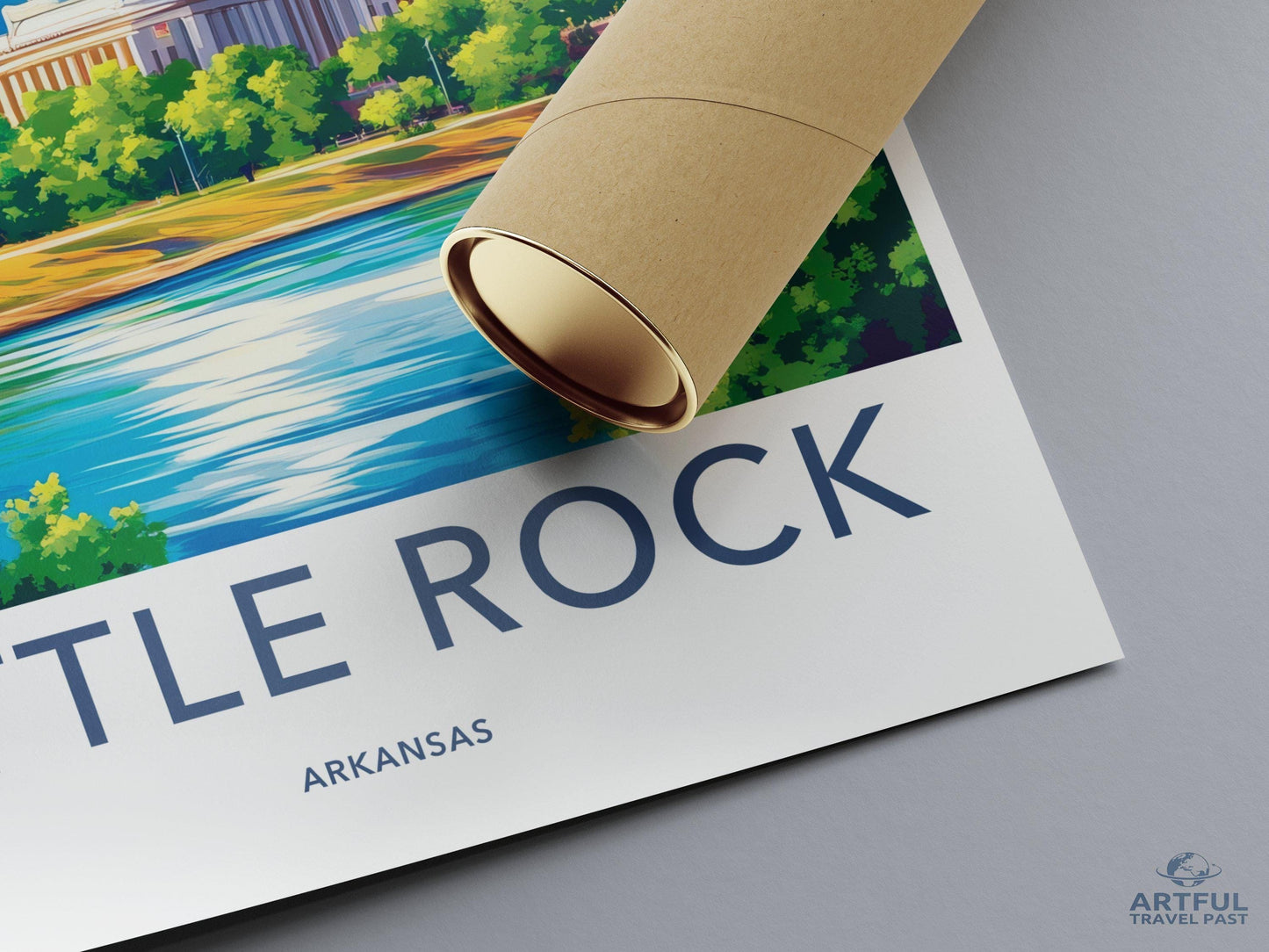 Little Rock Poster | Arkansas Wall Art | America Decor