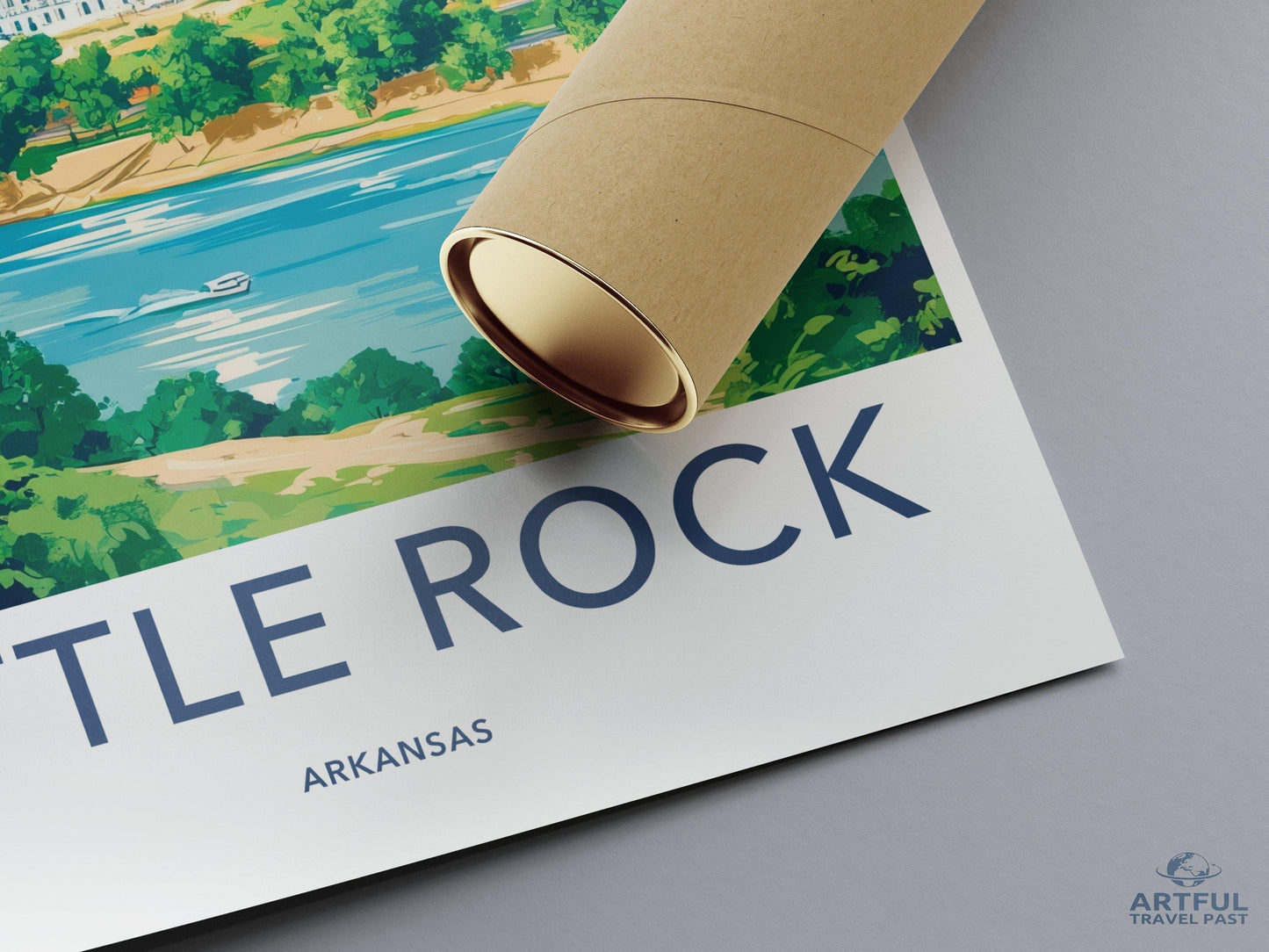 Little Rock Poster | Arkansas Wall Art | America Decor