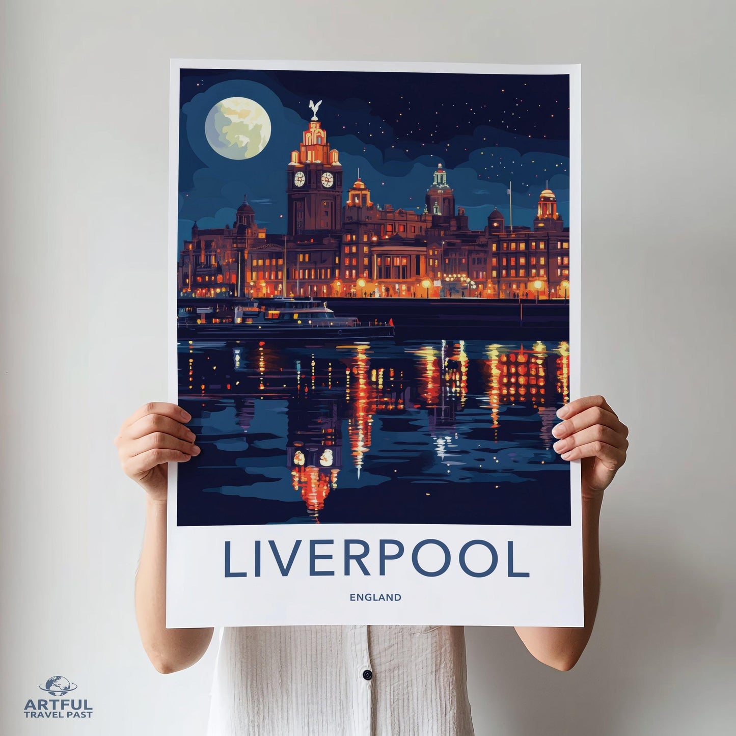Liverpool Poster | England Wall Art | UK Decor