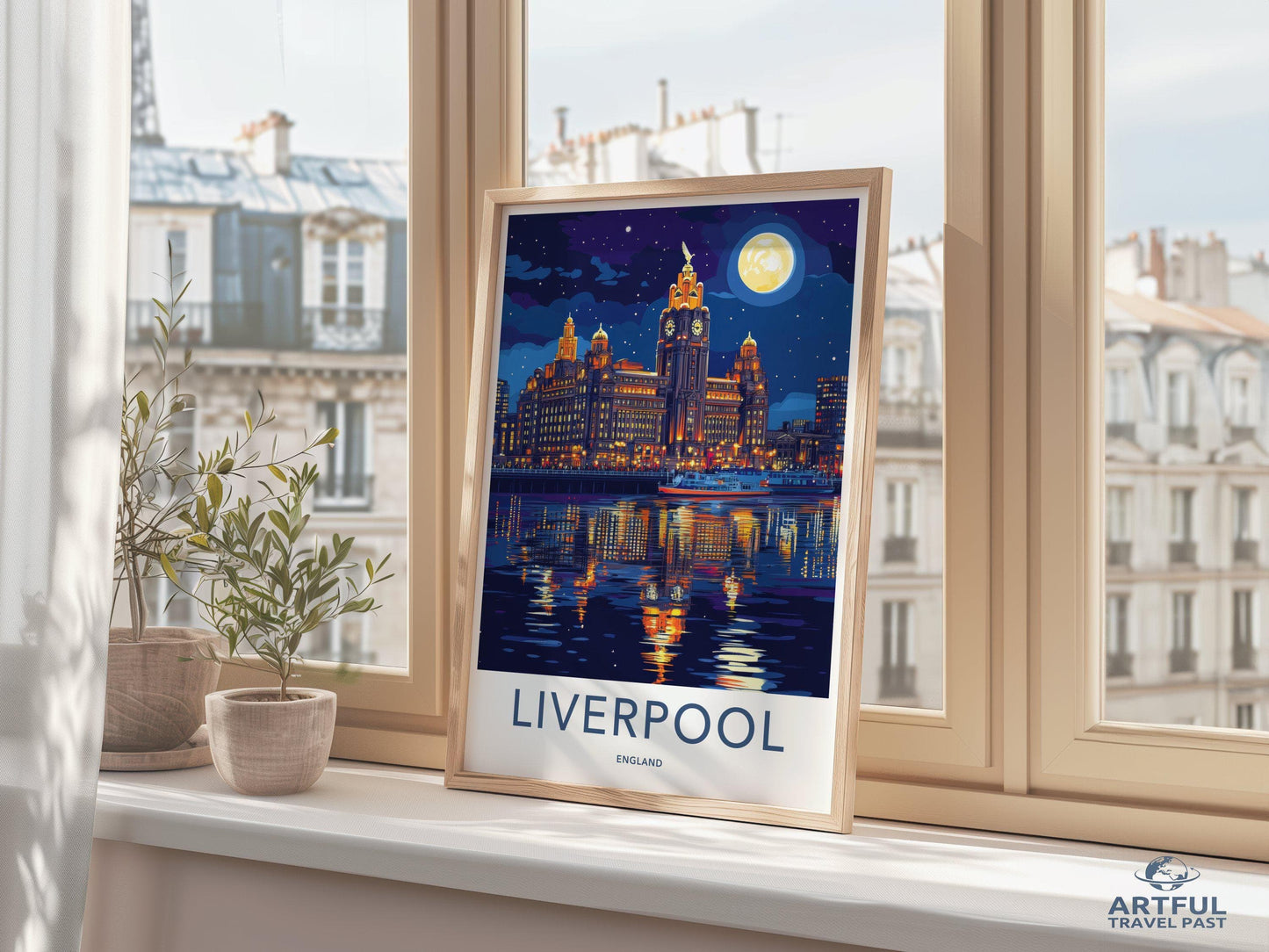 Liverpool Poster | England Wall Art | UK Decor