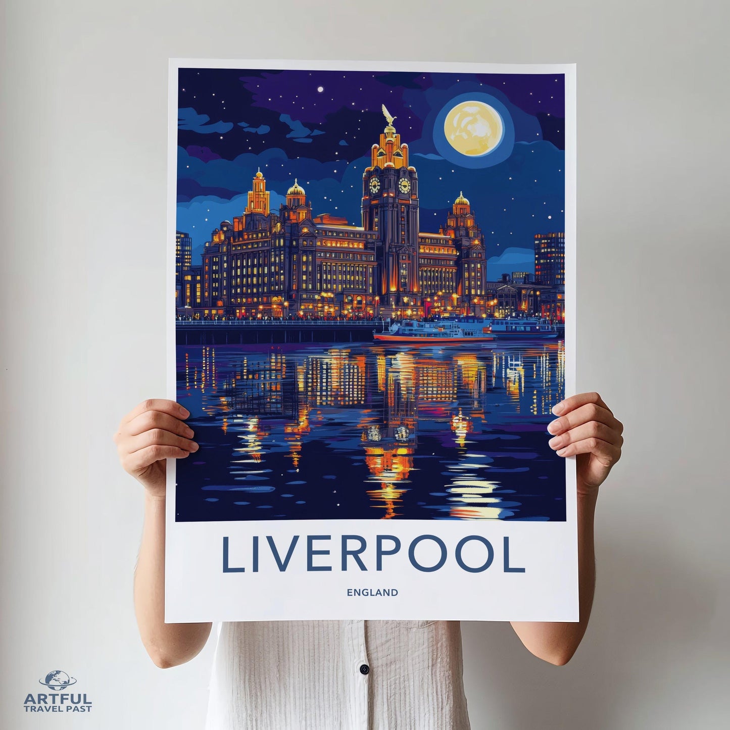 Liverpool Poster | England Wall Art | UK Decor
