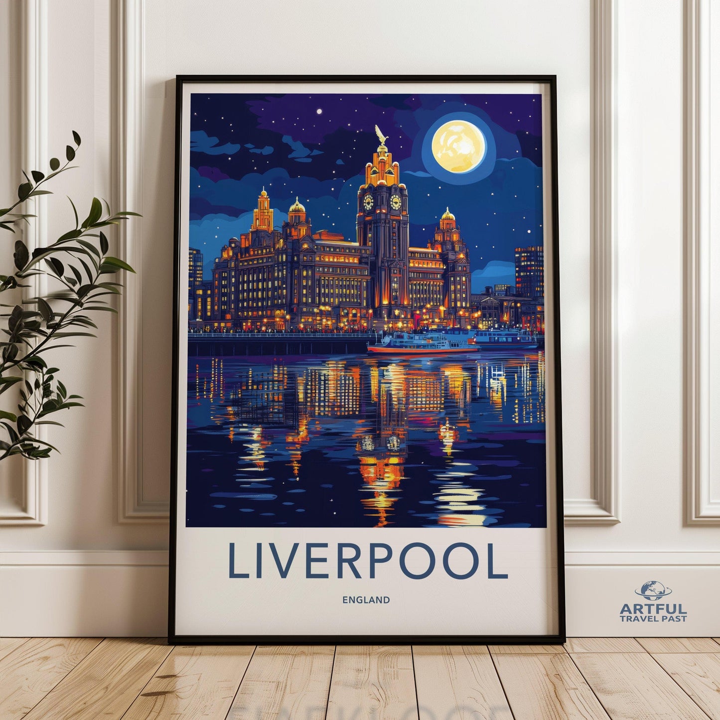 Liverpool Poster | England Wall Art | UK Decor