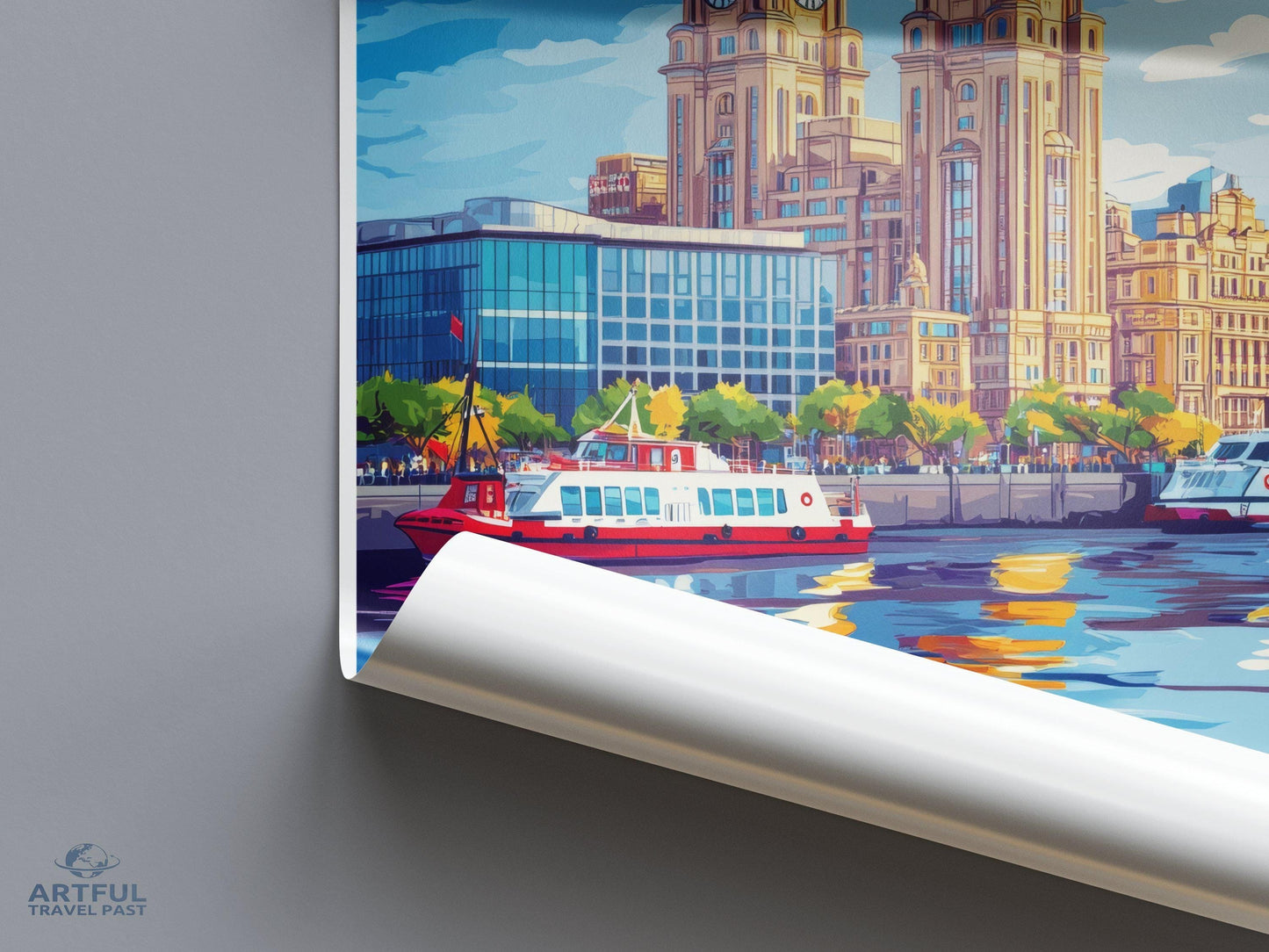 Liverpool Poster | England Wall Art | UK Decor