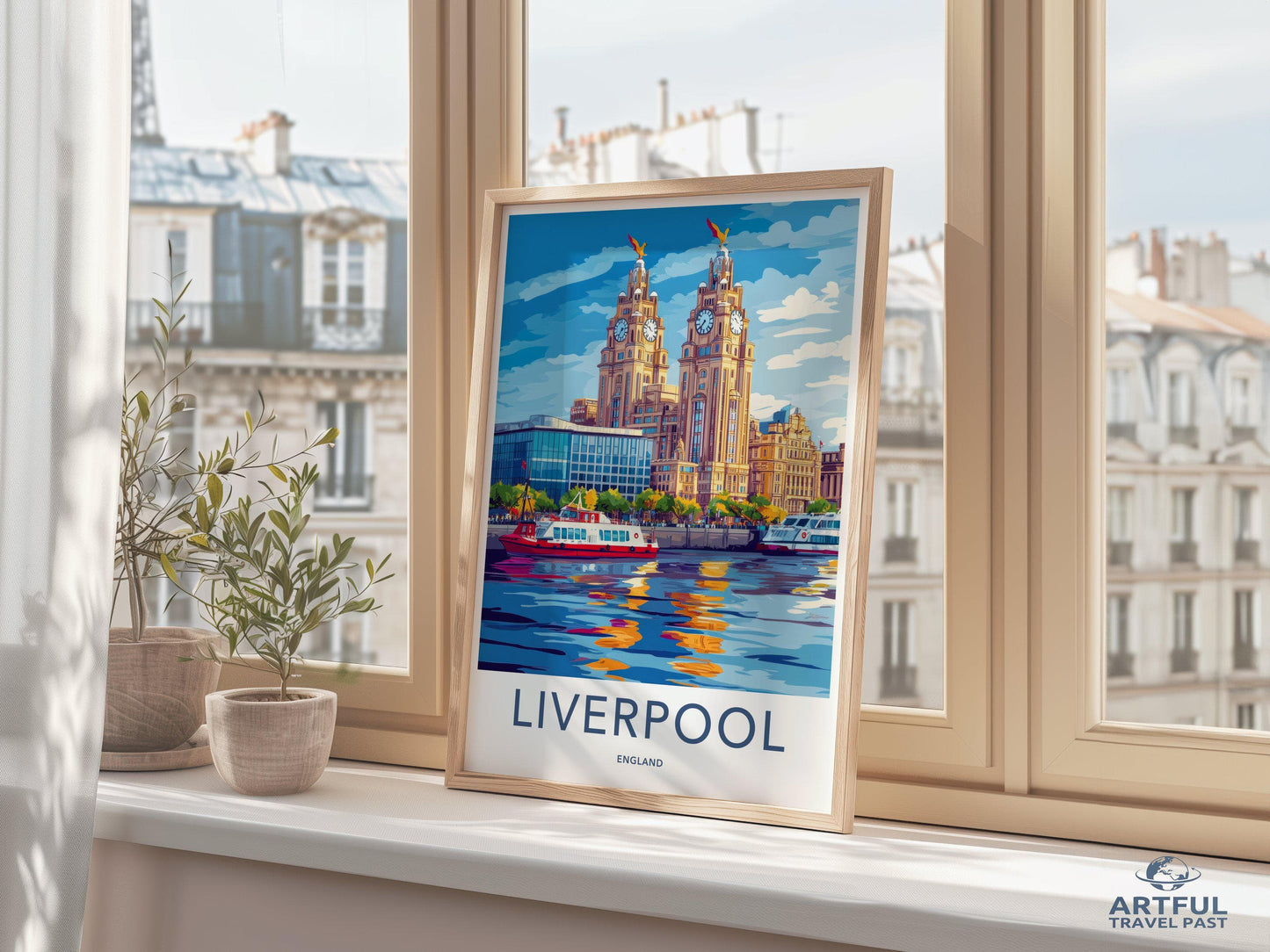Liverpool Poster | England Wall Art | UK Decor