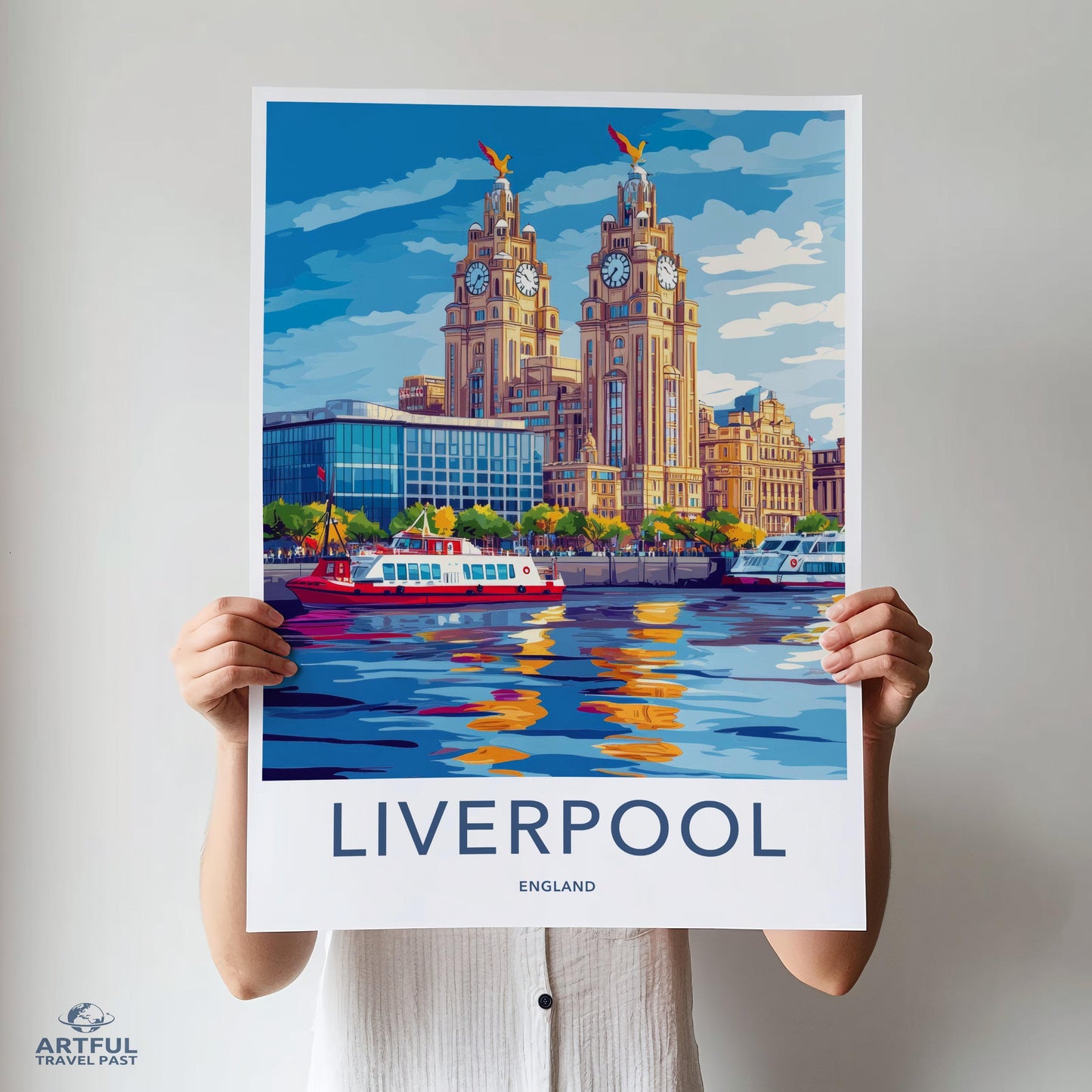 Liverpool Poster | England Wall Art | UK Decor