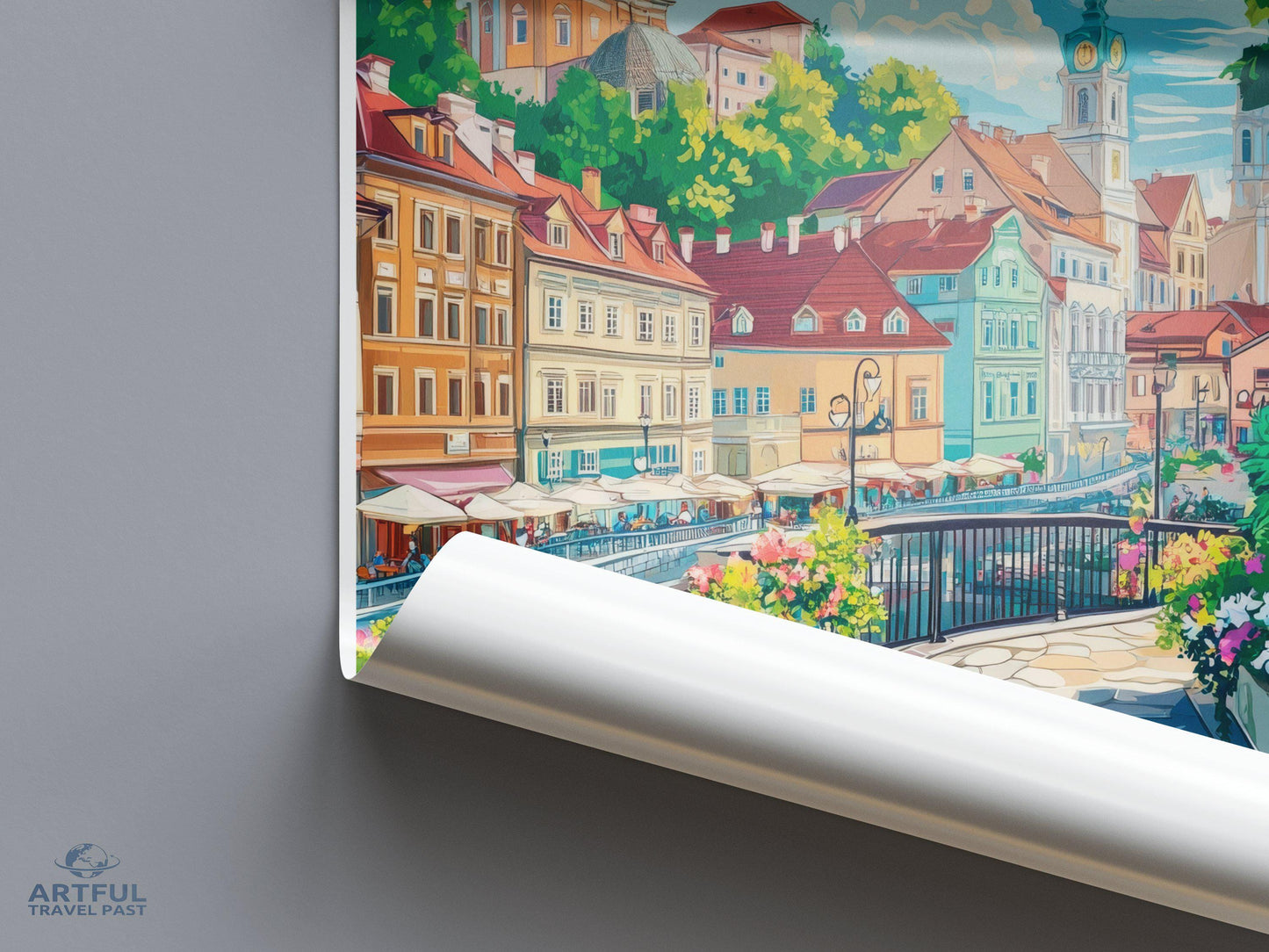 Ljubljana Poster - Slovenia Wall Art