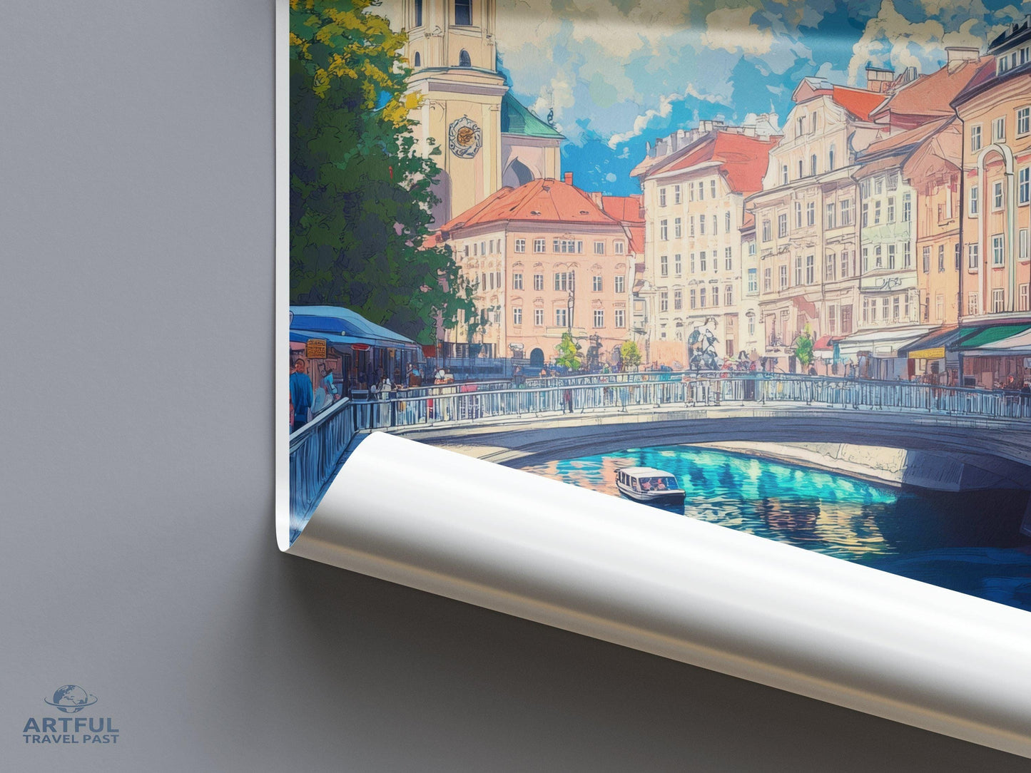Ljubljana Poster - Slovenia Wall Art
