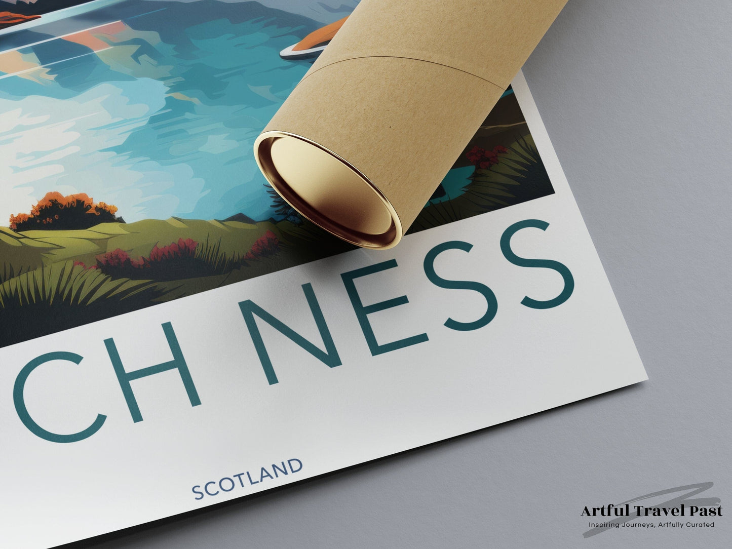 Loch Ness Poster | Scotland Wall Art | UK Decor