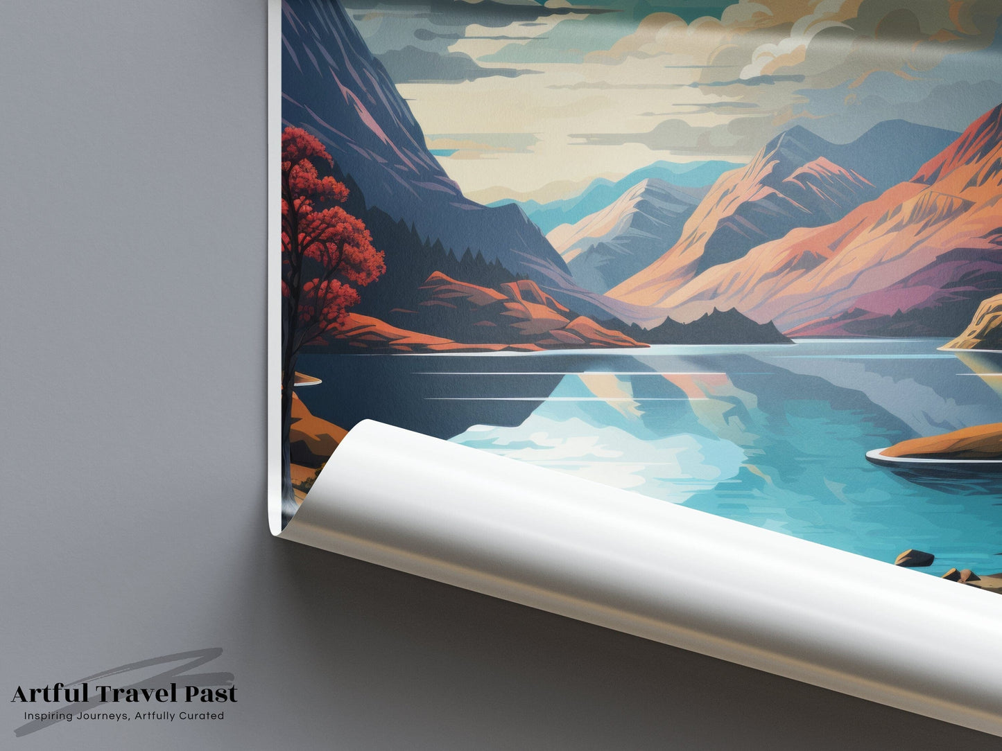 Loch Ness Poster | Scotland Wall Art | UK Decor