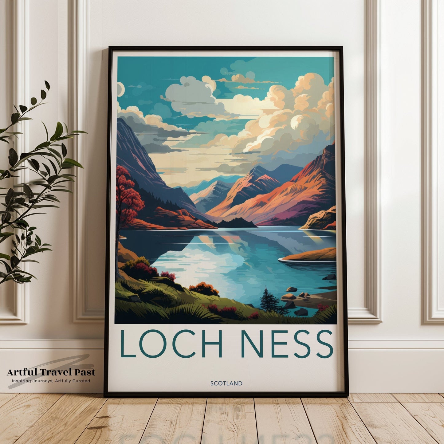 Loch Ness Poster | Scotland Wall Art | UK Decor