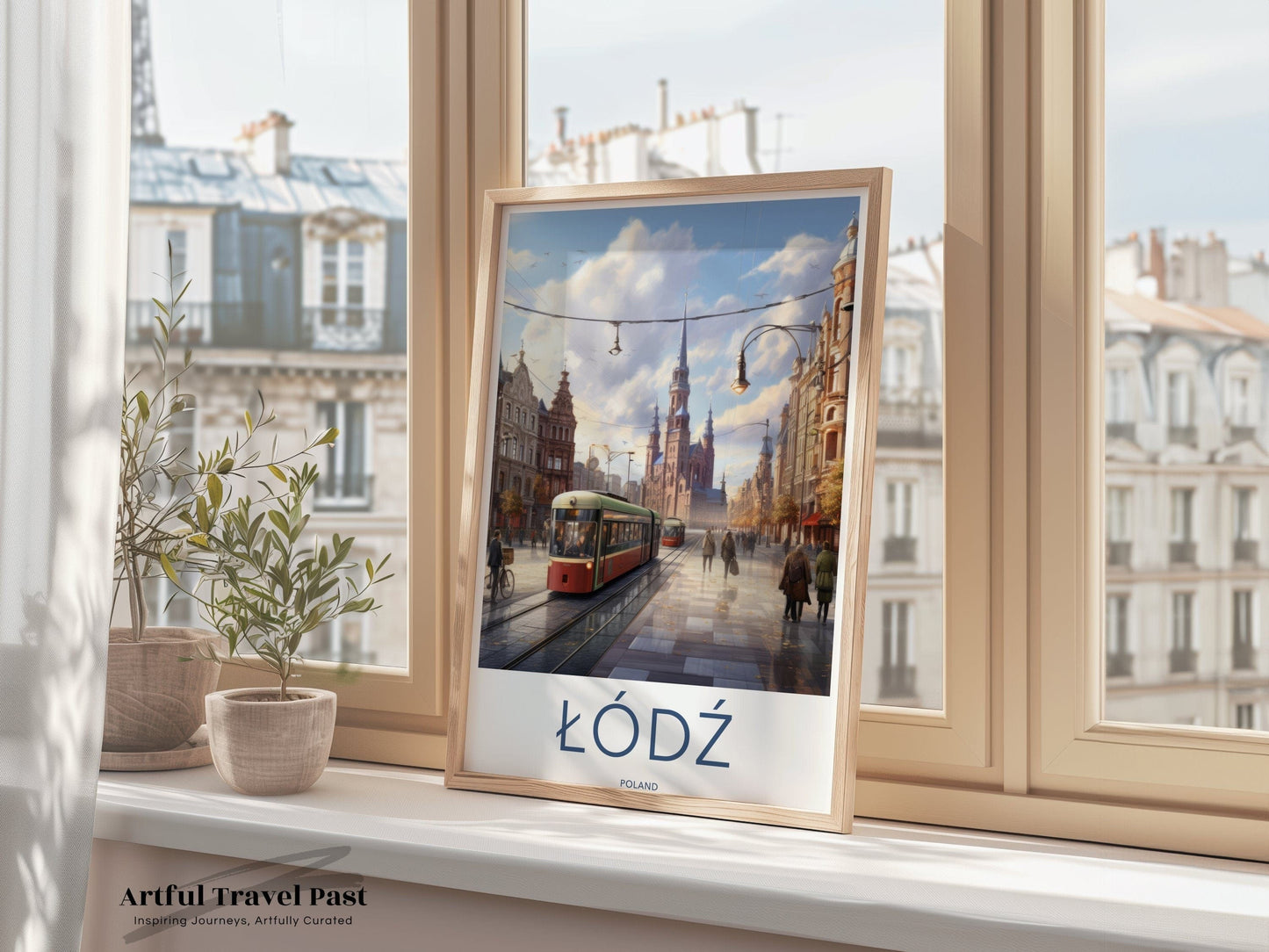 Łódź Poster | Poland Wall Art | Eastern Europe Artwork