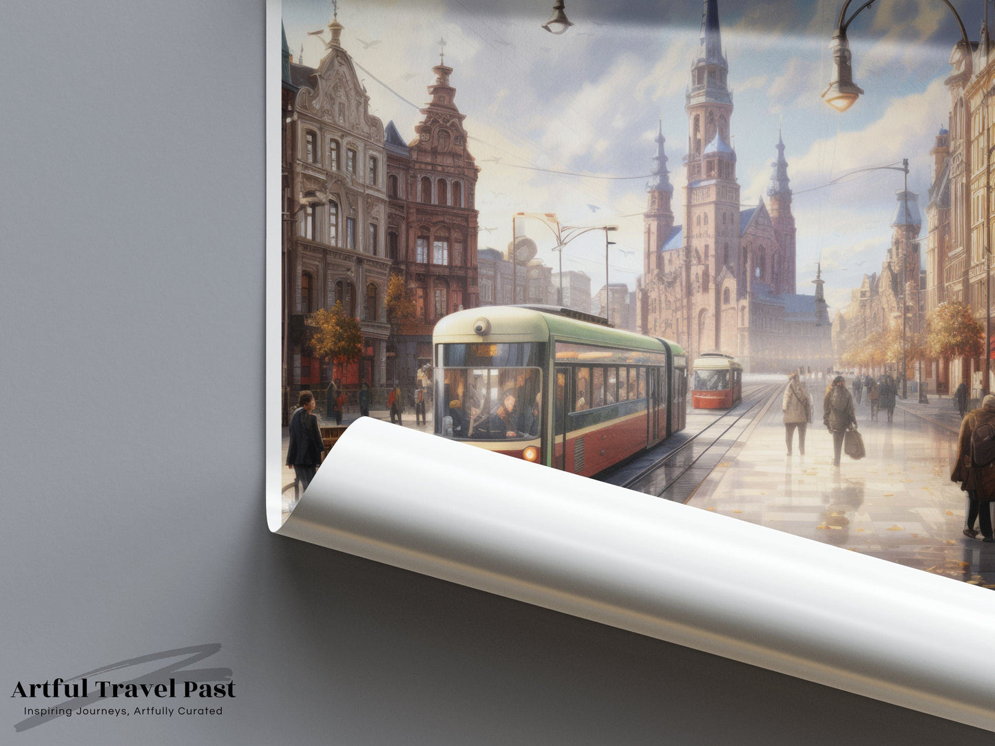 Łódź Poster | Poland Wall Art | Eastern Europe Artwork