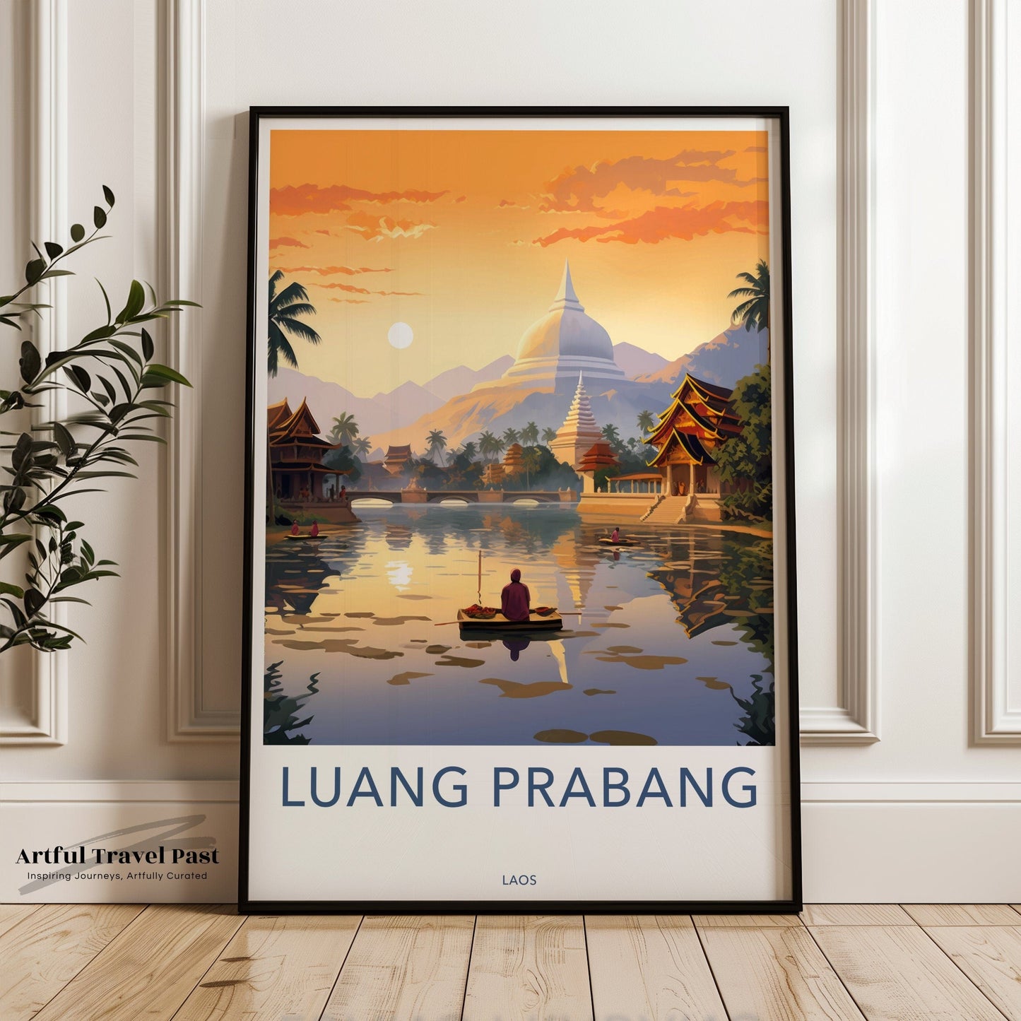 Luang Prabang Poster - Laos Wall Art