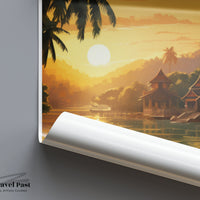 Luang Prabang Poster - Laos Wall Art
