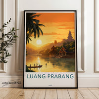 Luang Prabang Poster - Laos Wall Art