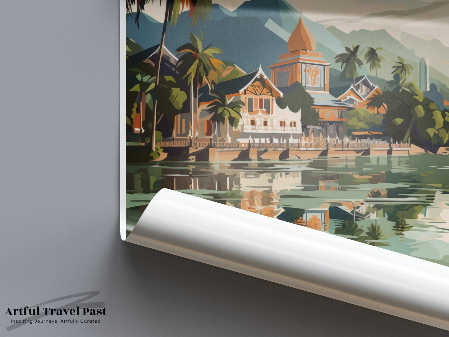 Luang Prabang Poster - Laos Wall Art