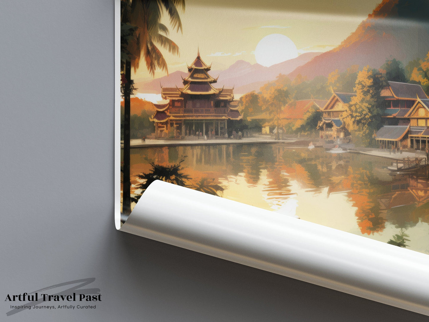 Luang Prabang Poster - Laos Wall Art