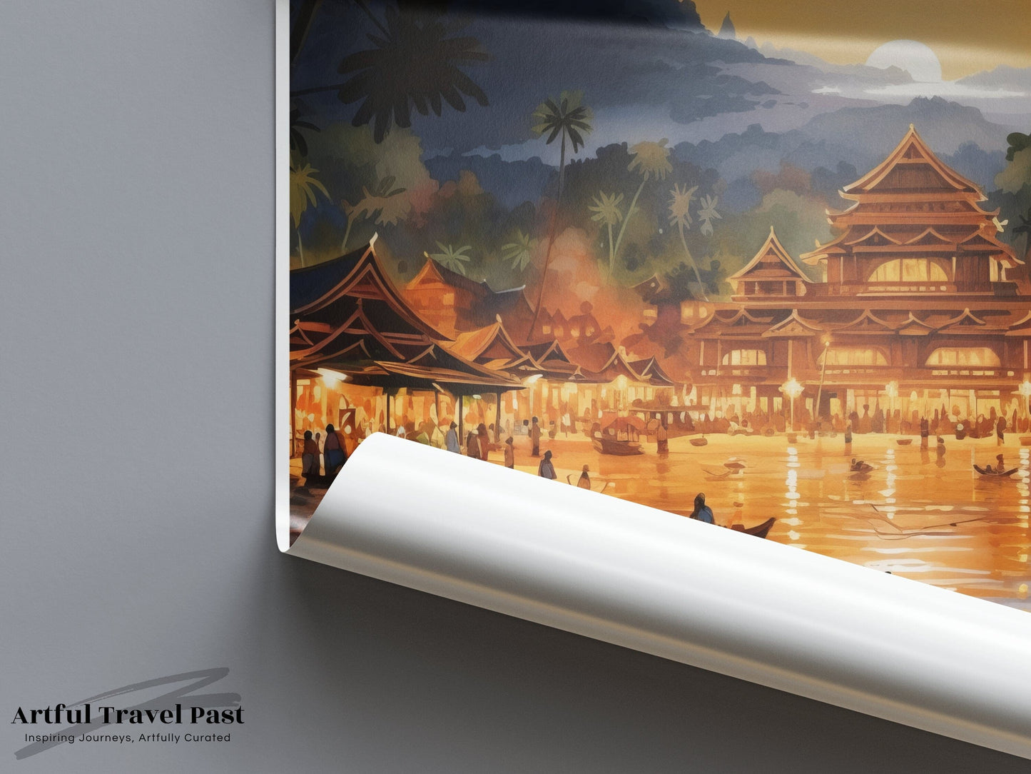 Luang Prabang Poster - Laos Wall Art