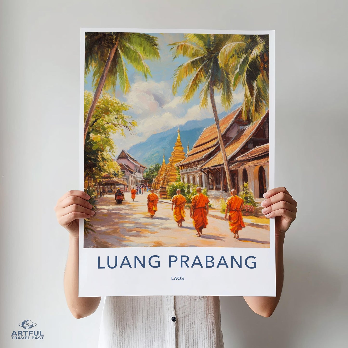 Luang Prabang Poster - Laos Wall Art