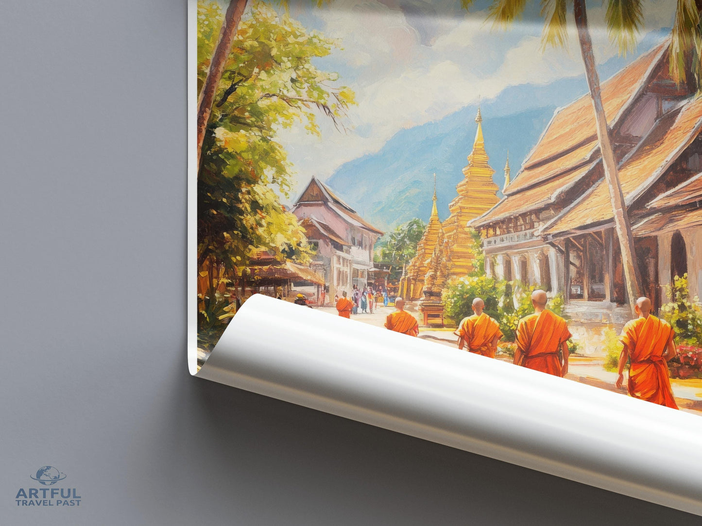 Luang Prabang Poster - Laos Wall Art