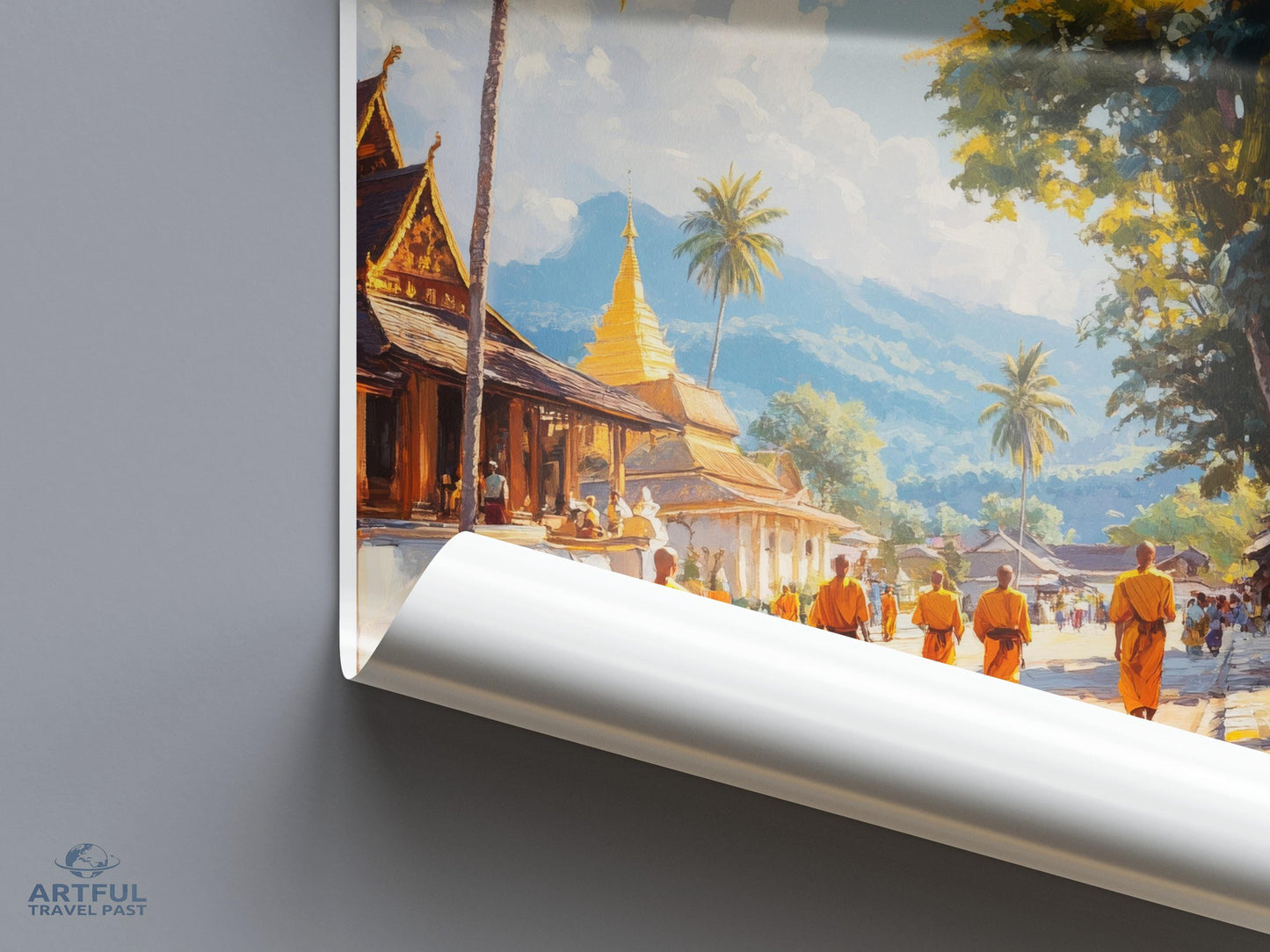Luang Prabang Poster - Laos Wall Art