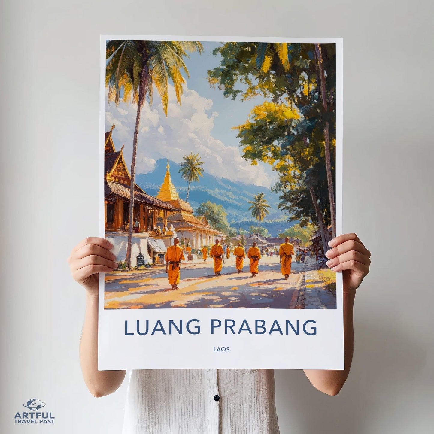 Luang Prabang Poster - Laos Wall Art