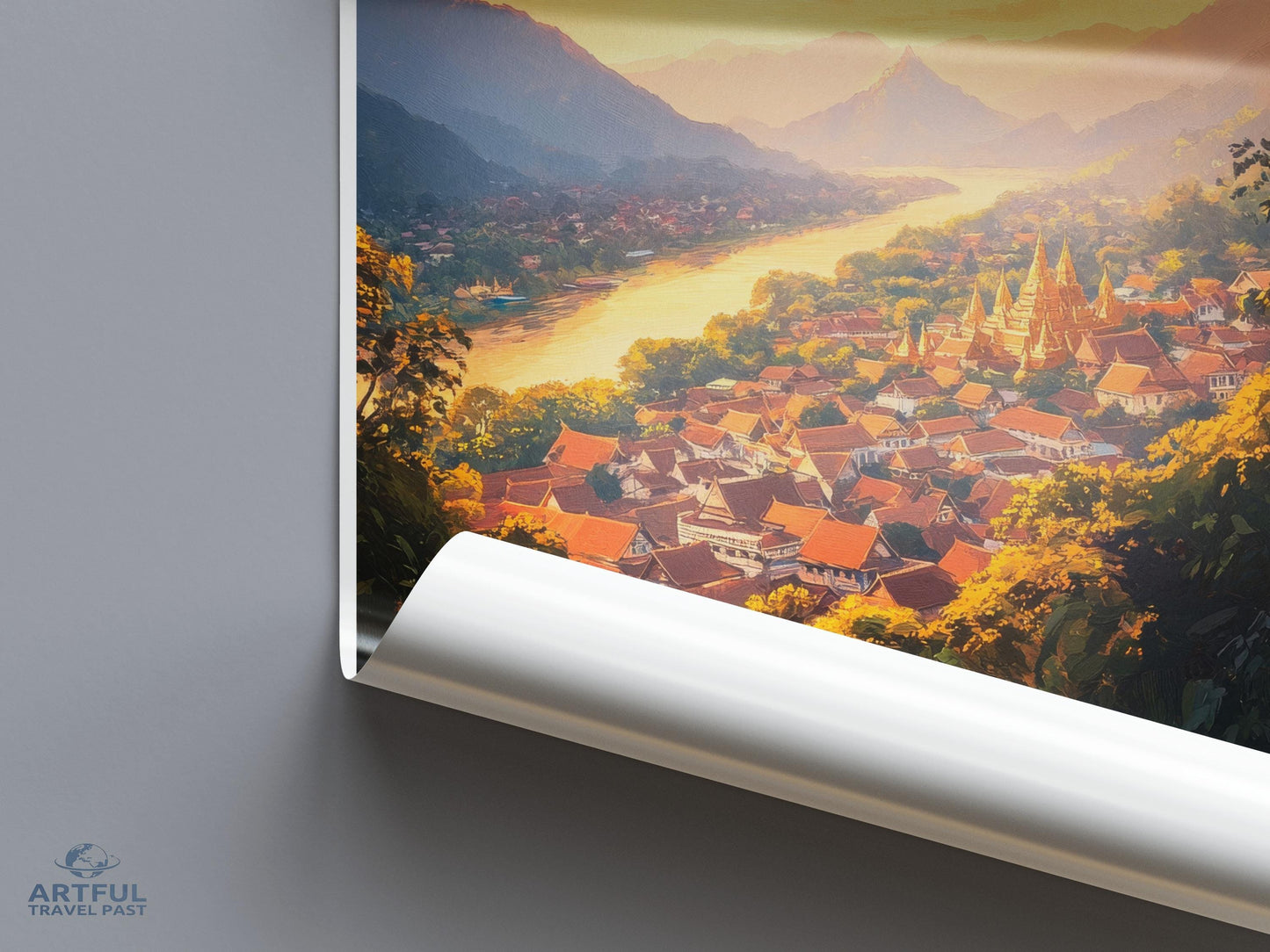 Luang Prabang Poster - Laos Wall Art