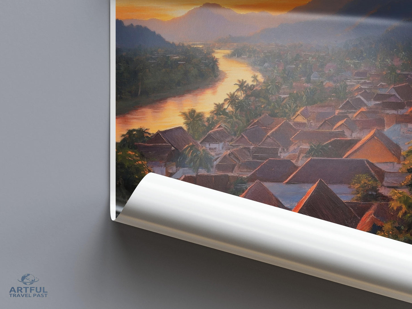 Luang Prabang Poster - Laos Wall Art