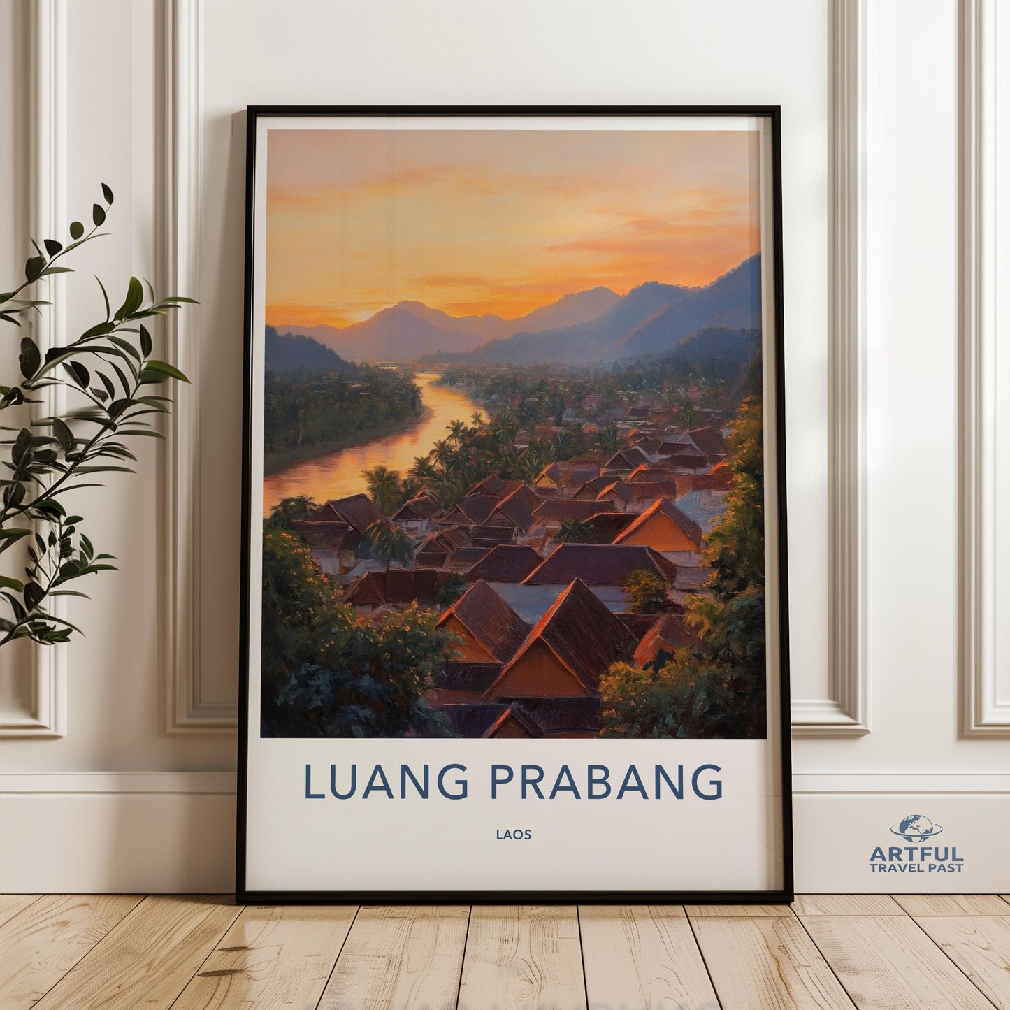 Luang Prabang Poster - Laos Wall Art