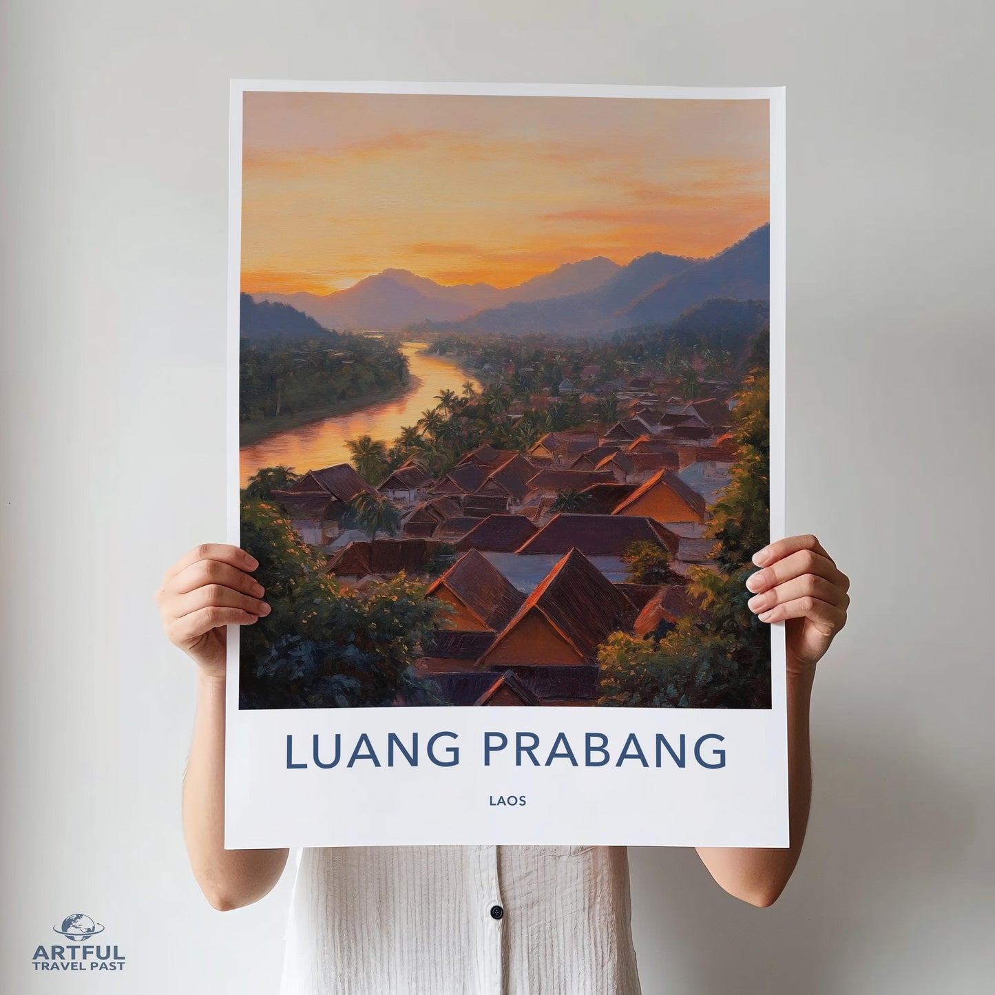 Luang Prabang Poster - Laos Wall Art