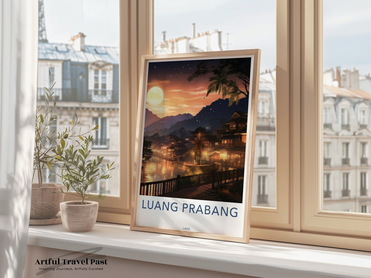 Luang Prabang Sunset | Laos Wall Art | Asia Decor