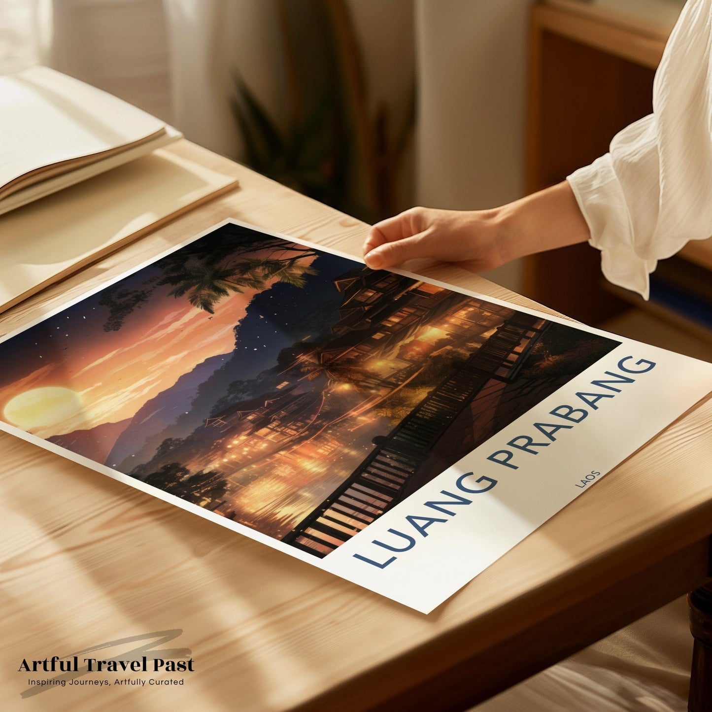Luang Prabang Sunset | Laos Wall Art | Asia Decor