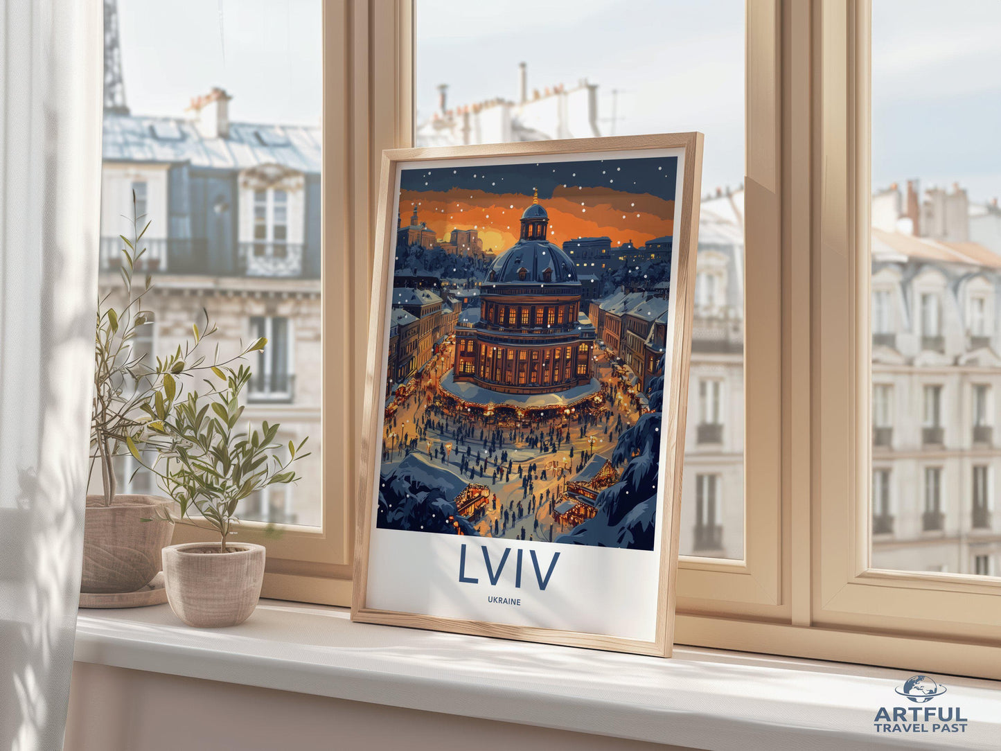 Lviv Poster | Ukraine Wall Art | Europe Decor